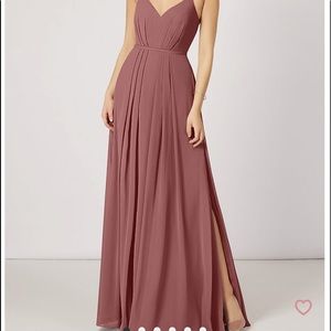 Azazie A14 Desert Rose color